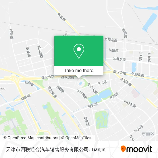 天津市四联通合汽车销售服务有限公司 map