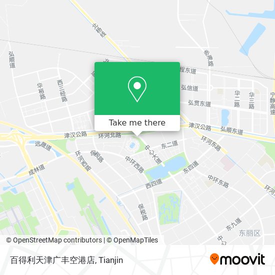 百得利天津广丰空港店 map