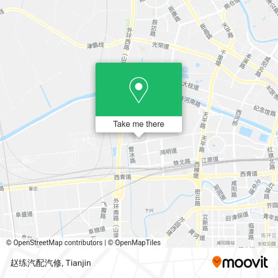 赵练汽配汽修 map