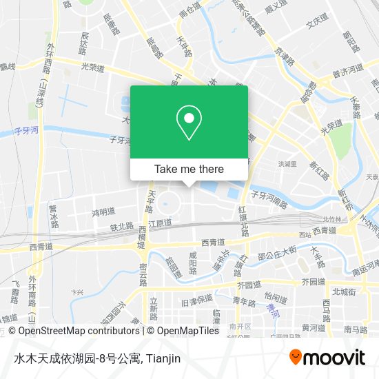 水木天成依湖园-8号公寓 map