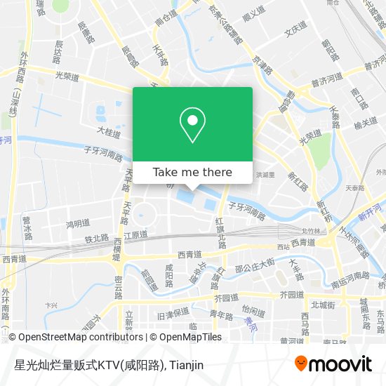 星光灿烂量贩式KTV(咸阳路) map