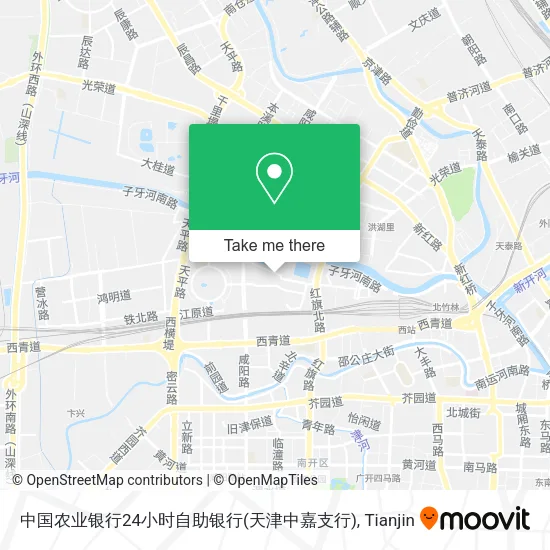 中国农业银行24小时自助银行(天津中嘉支行) map