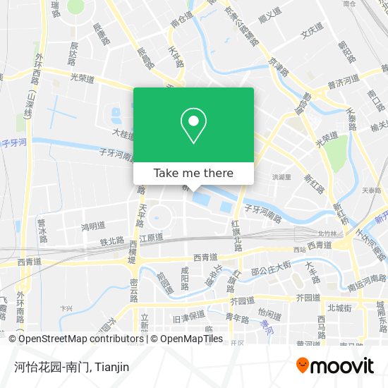 河怡花园-南门 map