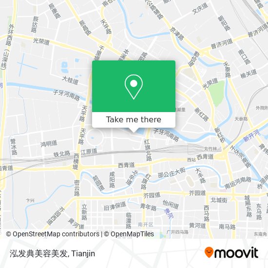 泓发典美容美发 map