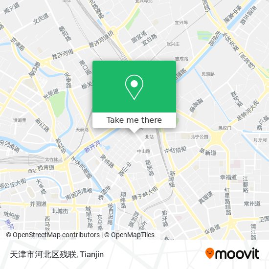 天津市河北区残联 map
