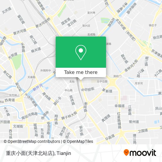 重庆小面(天津北站店) map