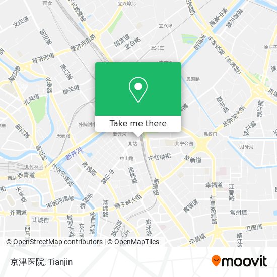 京津医院 map