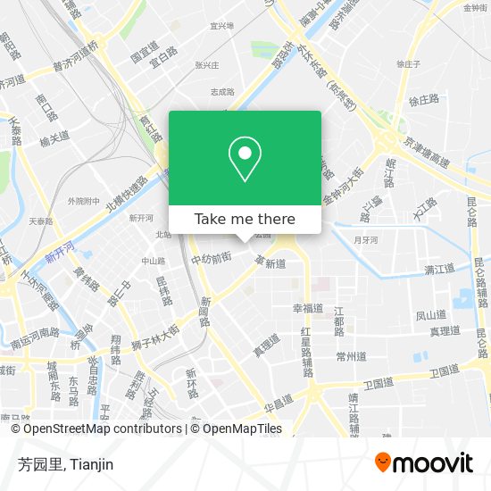 芳园里 map