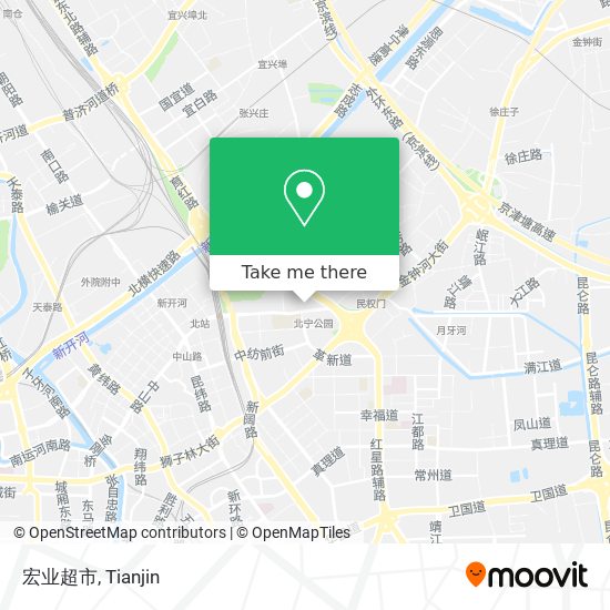 宏业超市 map