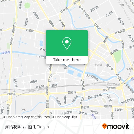 河怡花园-西北门 map