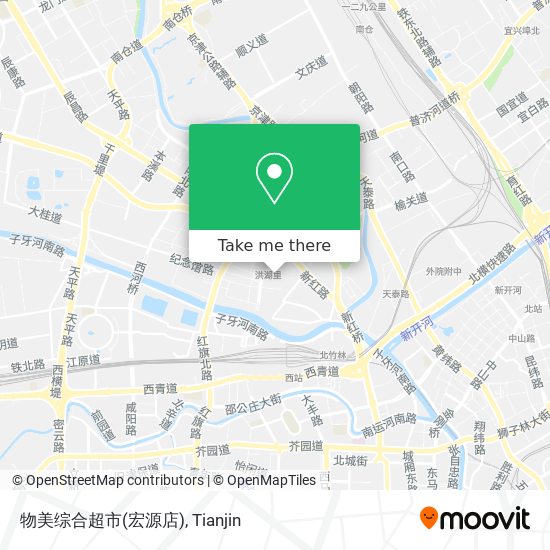 物美综合超市(宏源店) map
