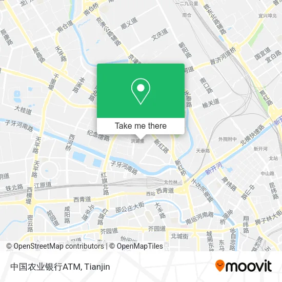 中国农业银行ATM map