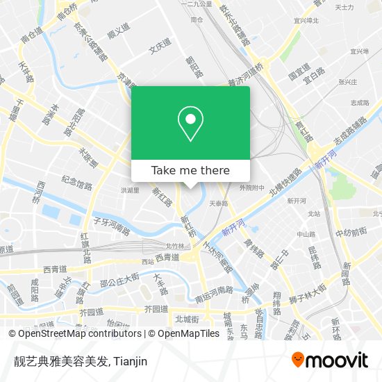 靓艺典雅美容美发 map
