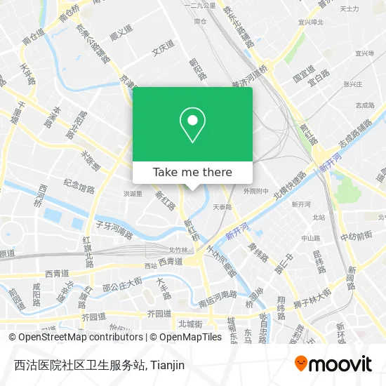 西沽医院社区卫生服务站 map