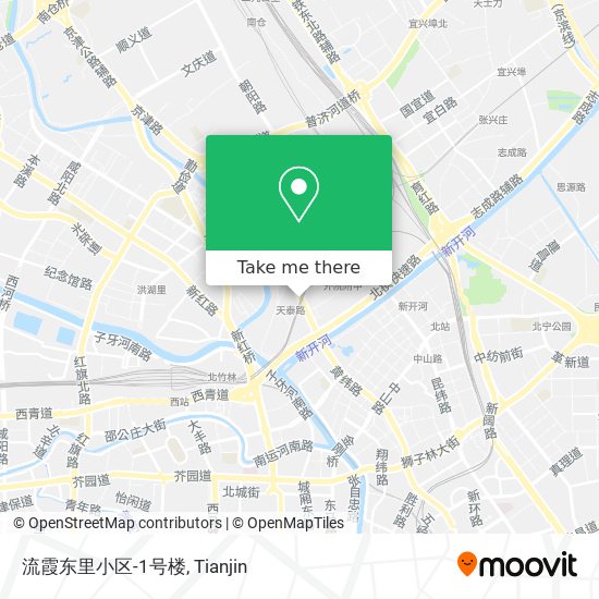 流霞东里小区-1号楼 map