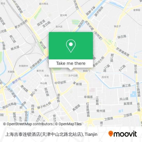 上海吉泰连锁酒店(天津中山北路北站店) map