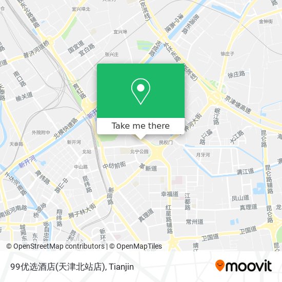 99优选酒店(天津北站店) map