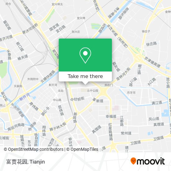 富贾花园 map