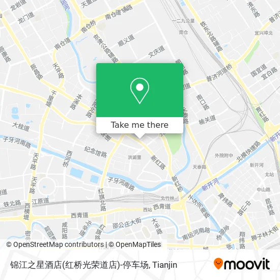 锦江之星酒店(红桥光荣道店)-停车场 map