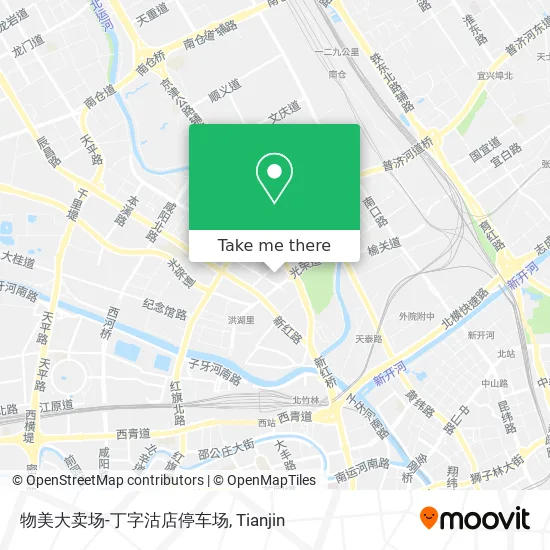物美大卖场-丁字沽店停车场 map