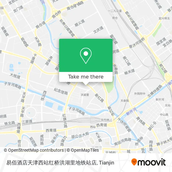 易佰酒店天津西站红桥洪湖里地铁站店 map