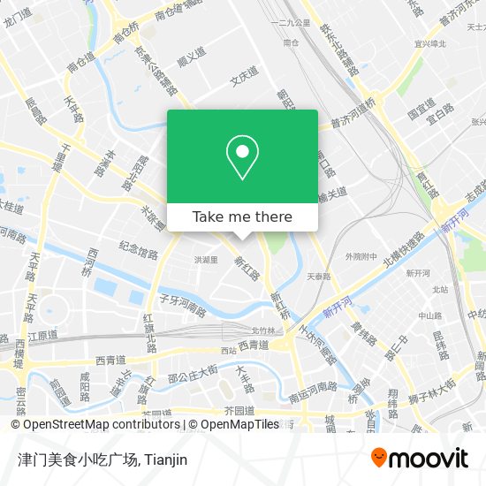 津门美食小吃广场 map