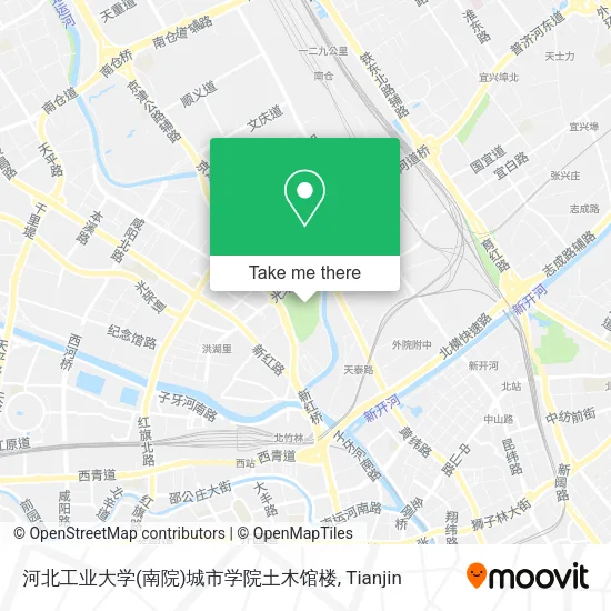 河北工业大学(南院)城市学院土木馆楼 map
