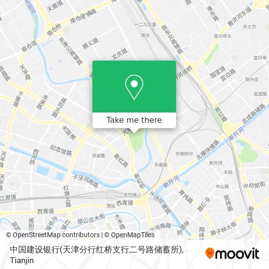 中国建设银行(天津分行红桥支行二号路储蓄所) map