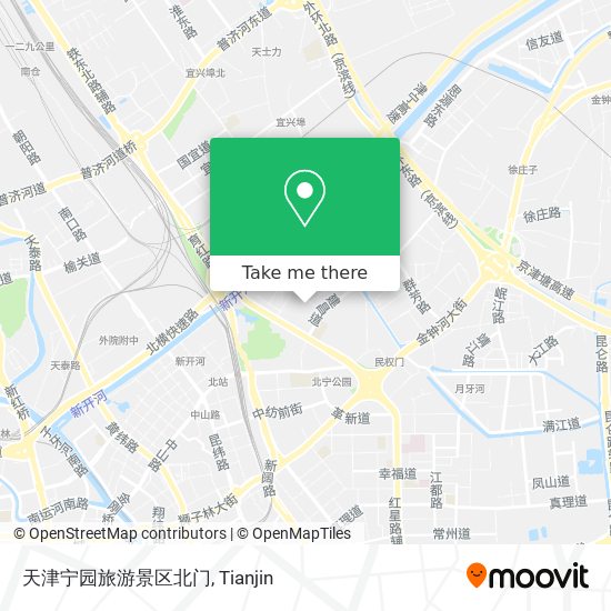 天津宁园旅游景区北门 map