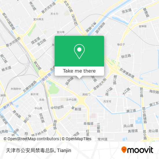 天津市公安局禁毒总队 map