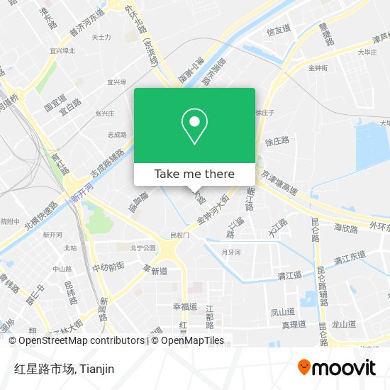 红星路市场 map