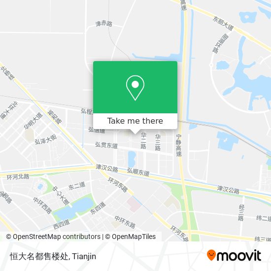 恒大名都售楼处 map