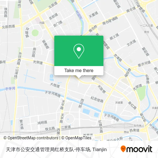 天津市公安交通管理局红桥支队-停车场 map