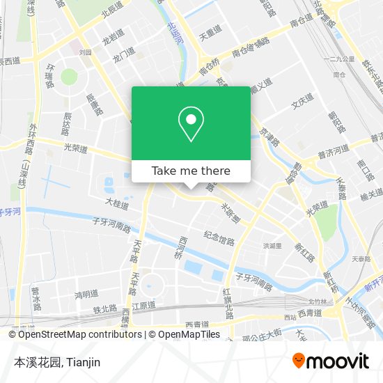 本溪花园 map
