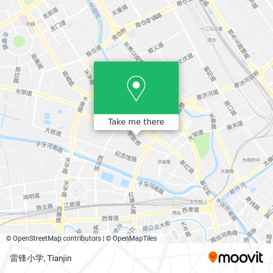 雷锋小学 map
