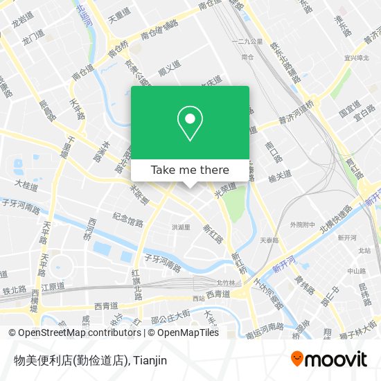 物美便利店(勤俭道店) map