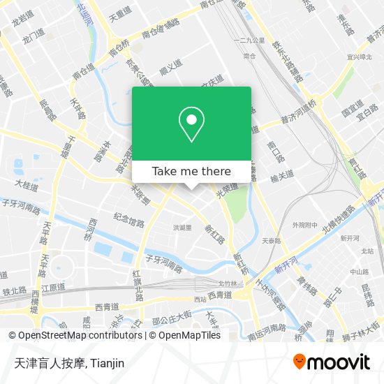 天津盲人按摩 map