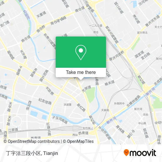 丁字沽三段小区 map