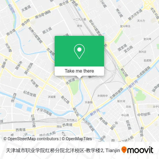 天津城市职业学院红桥分院北洋校区-教学楼2 map