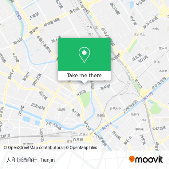 人和烟酒商行 map