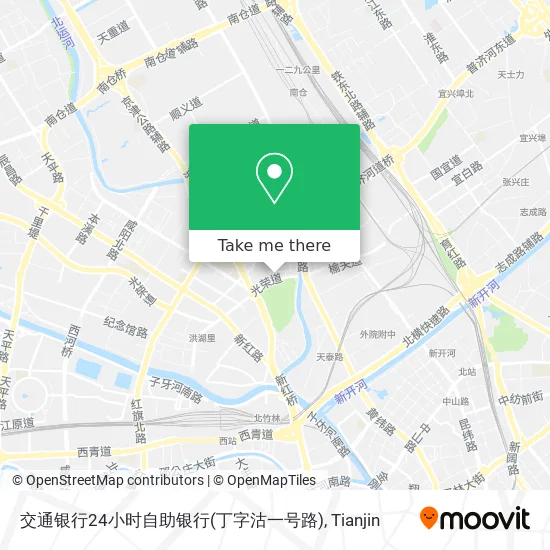 交通银行24小时自助银行(丁字沽一号路) map