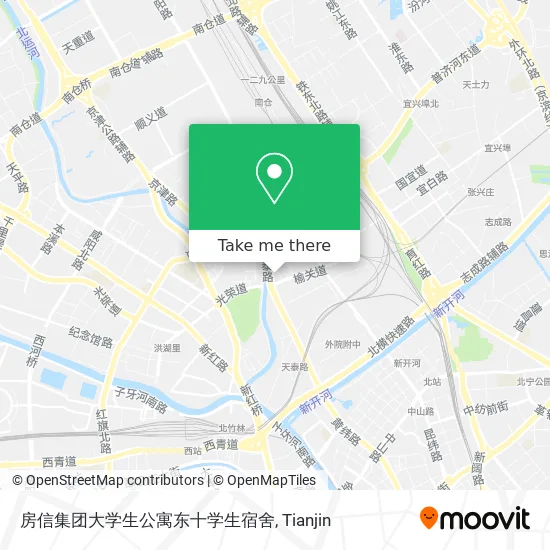 房信集团大学生公寓东十学生宿舍 map