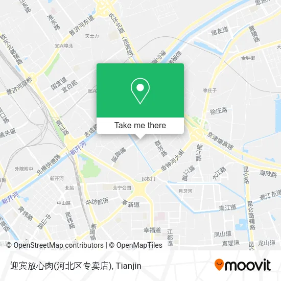迎宾放心肉(河北区专卖店) map