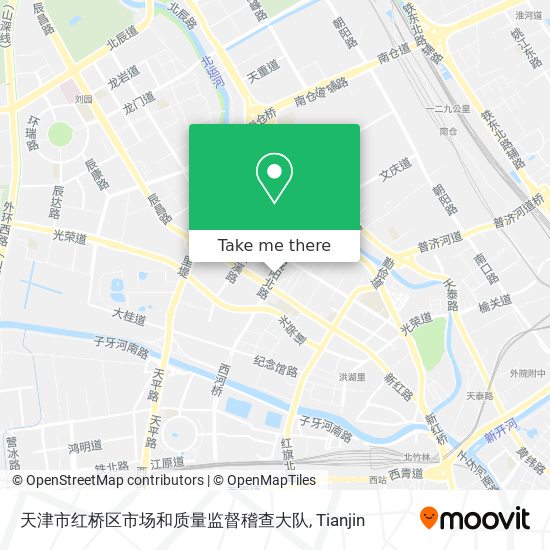 天津市红桥区市场和质量监督稽查大队 map