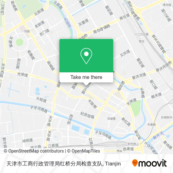 天津市工商行政管理局红桥分局检查支队 map