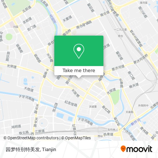 园梦特别特美发 map