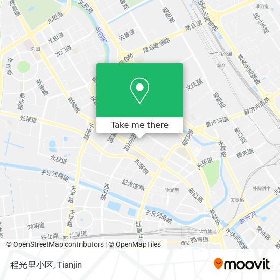 程光里小区 map