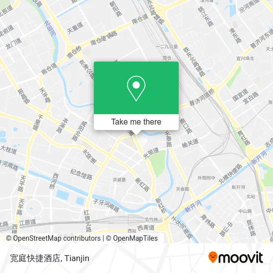 宽庭快捷酒店 map