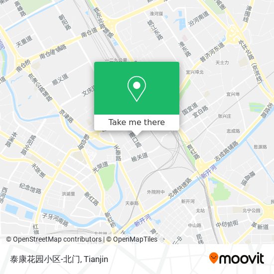 泰康花园小区-北门 map