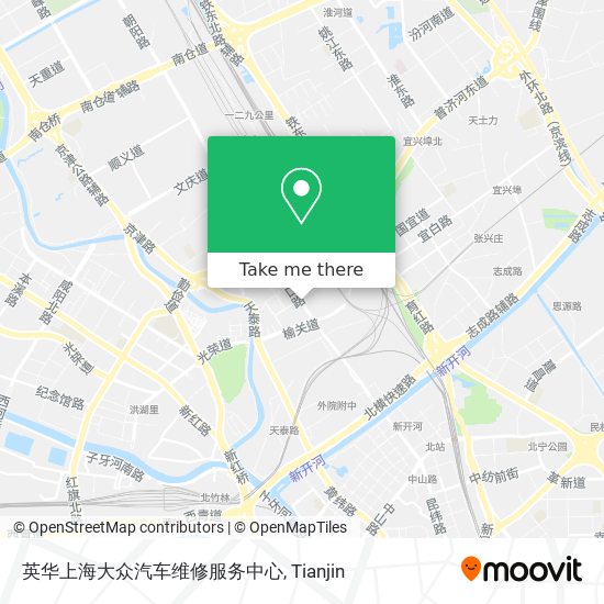 英华上海大众汽车维修服务中心 map